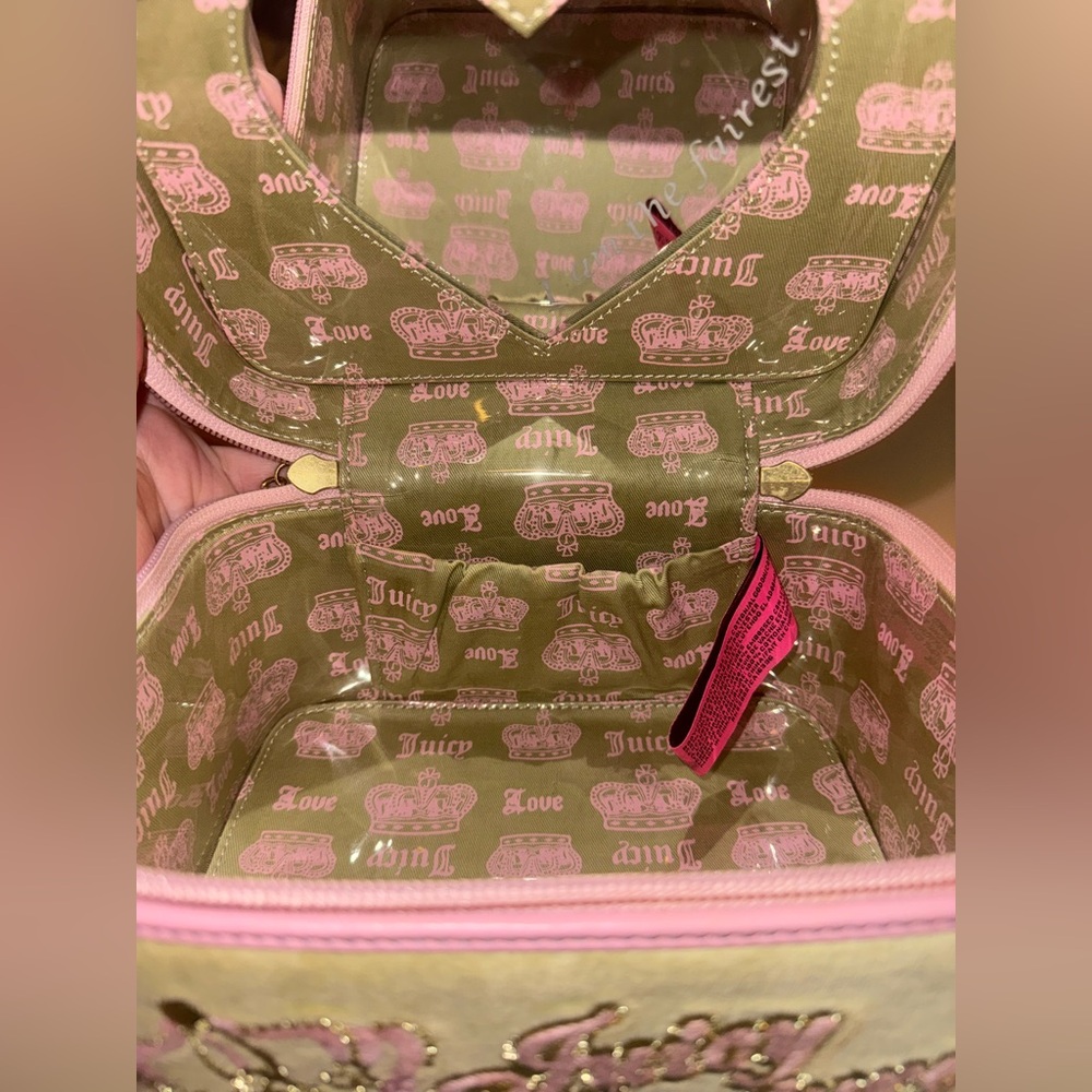 Rare Juicy Couture Velvet Cosmetic Case Y2K - Picture 7 of 10